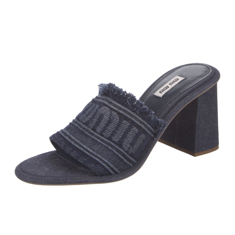 Miu Miu Denim Mules - Size 39